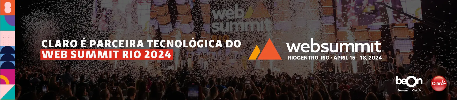 Claro é parceira tecnológica do Web Summit Rio 2024
