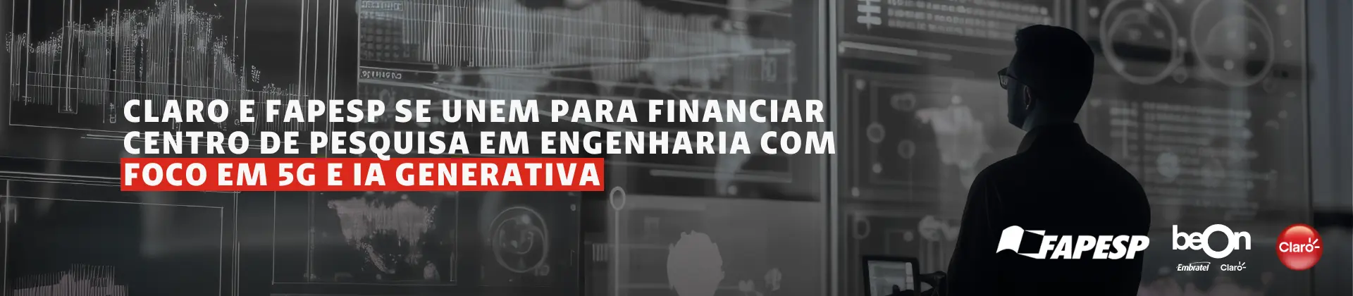 Claro e Fapesp se unem para financiar Centro de Pesquisa em Engenharia com foco em 5G e IA Generativa.