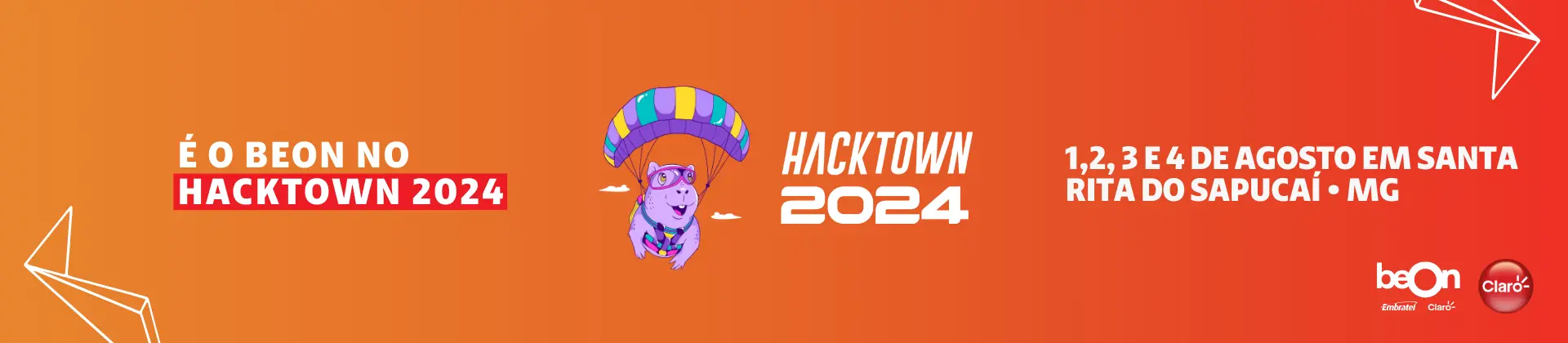 A Claro é patrocinadora master do HackTown 2024! 
