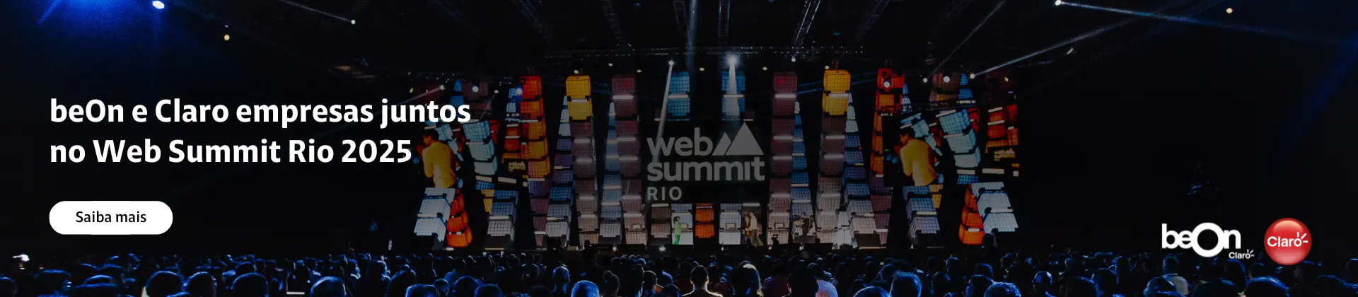 Saiba mais sobre a participação do beOn e Claro empresas no Web Summit Rio 2025